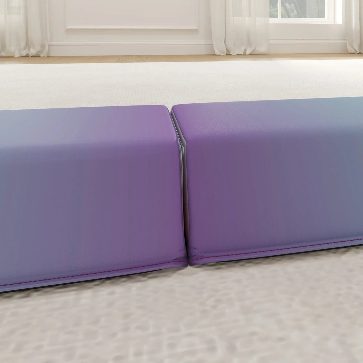 7.7ft Folding Balance Beam, Gymnastics Equipment, Anti-Slip, Multicolour Gymnastics Mats at Gallery Canada