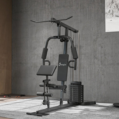 Multi-Exercise Home Gym Station with 99lbs Weight Stack, for Full Body Workout Power Towers at Gallery Canada