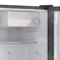 1.62 pi cu Mini réfrigérateur à porte unique avec congélateur, noir