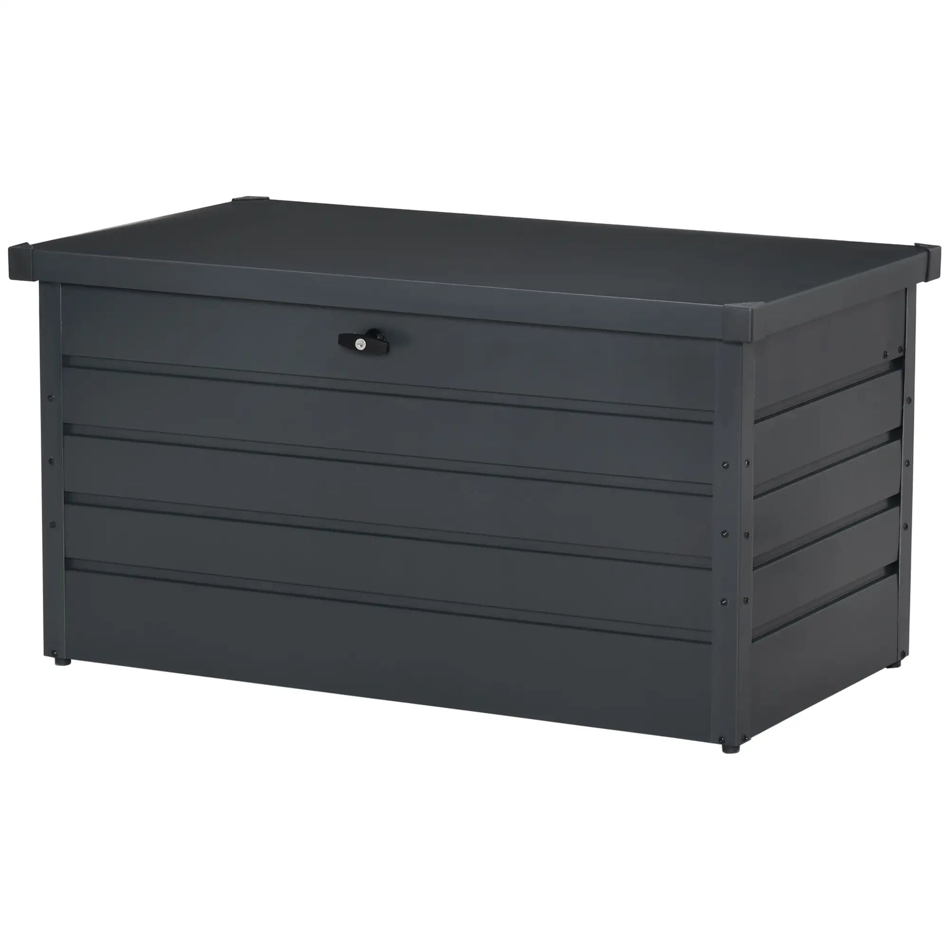 Large Deck Box, Outdoor Storage with Lock, Grey Patio Storage Boxes at Gallery Canada