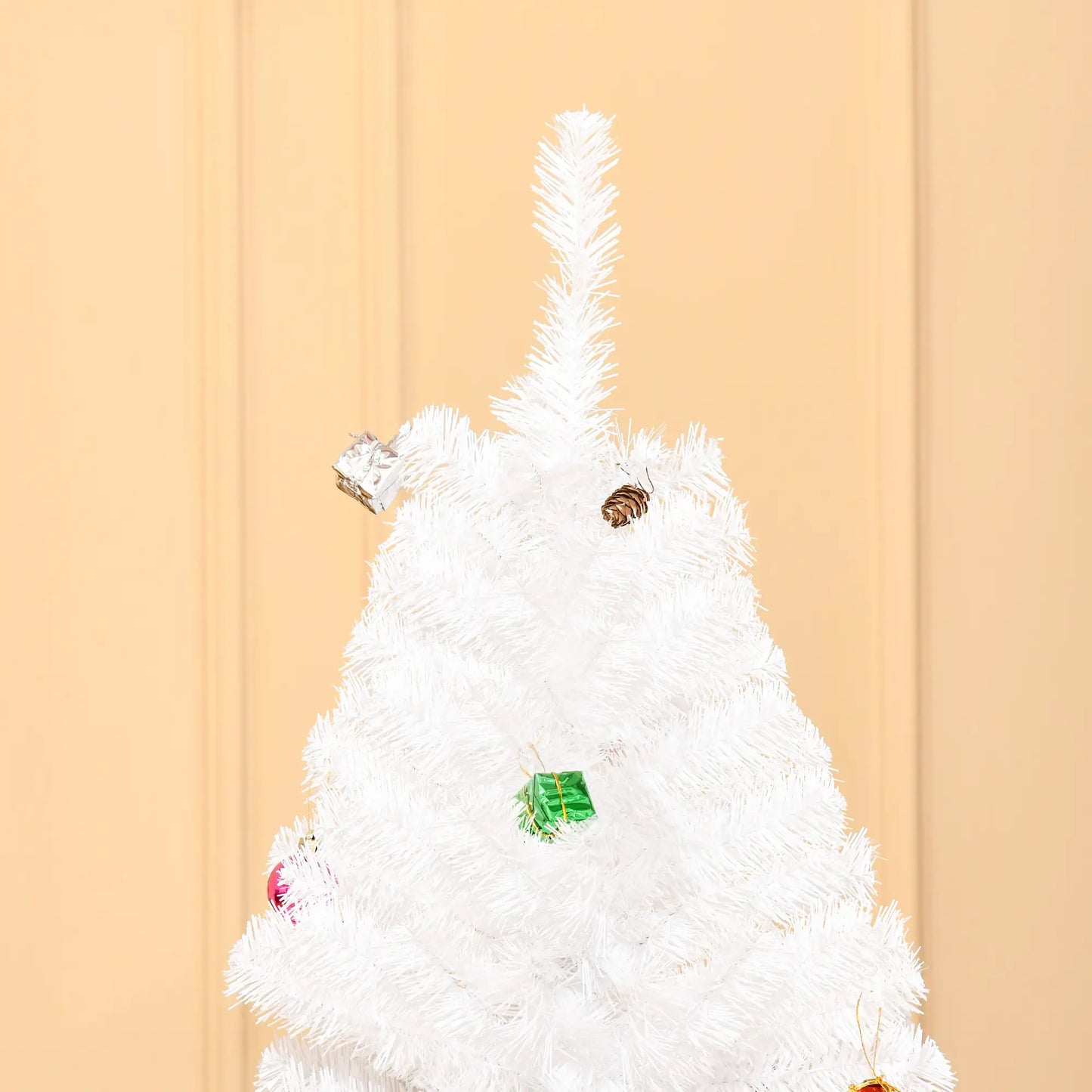 5.9ft Artificial Christmas Tree, Holiday Decor, White White Christmas Trees at Gallery Canada