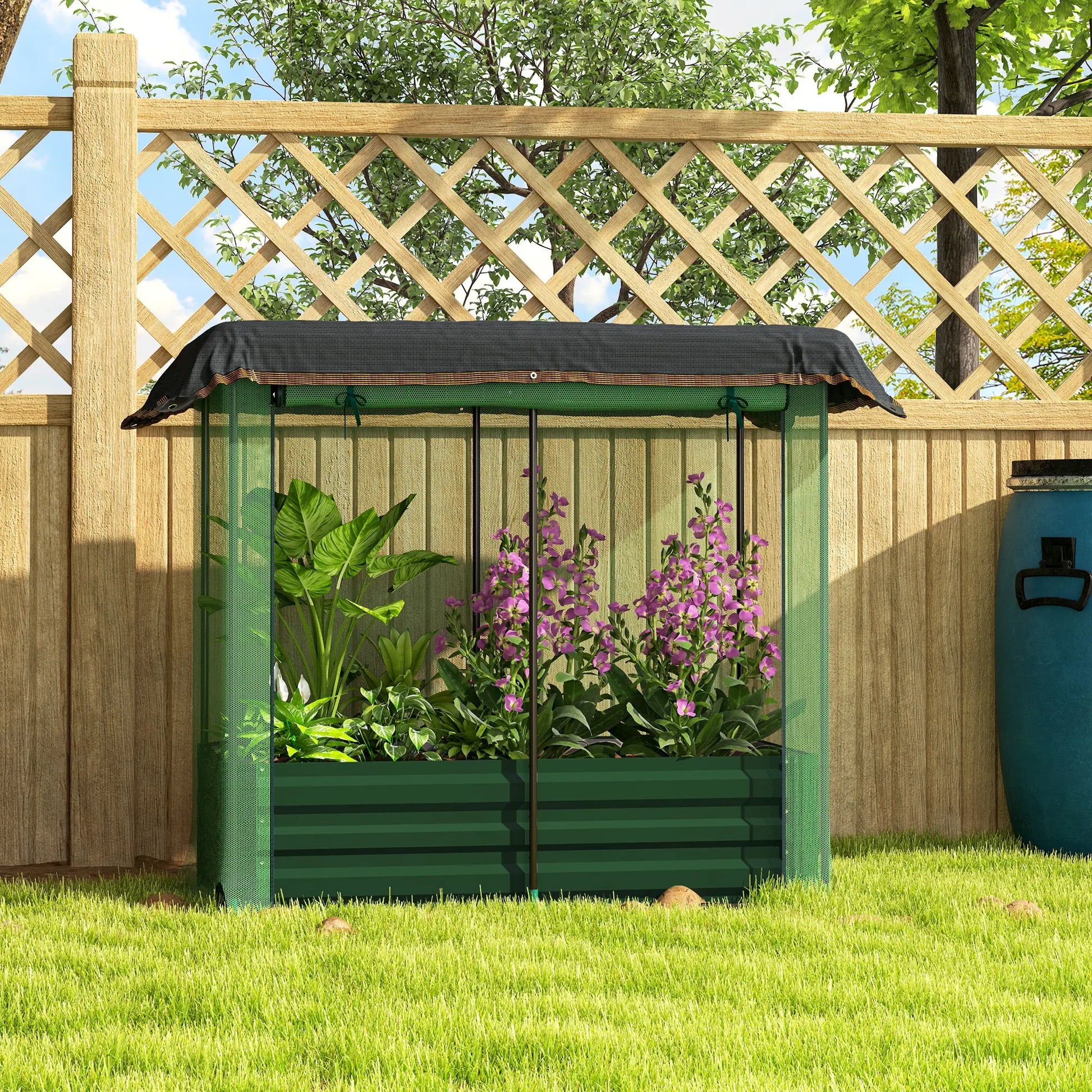 Galvanized Steel Planter Box, Raised Garden Bed, Flowers, Vegs, Herbs Raised Garden Beds at Gallery Canada