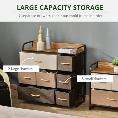 7-Bin Dresser Storage Tower, Fabric Bins with Metal Frame Storage Cabinets at Gallery Canada