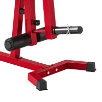 Machine de musculation 3-en-1 pour extension et flexion des jambes, banc de musculation réglable de 660 LBS, rouge