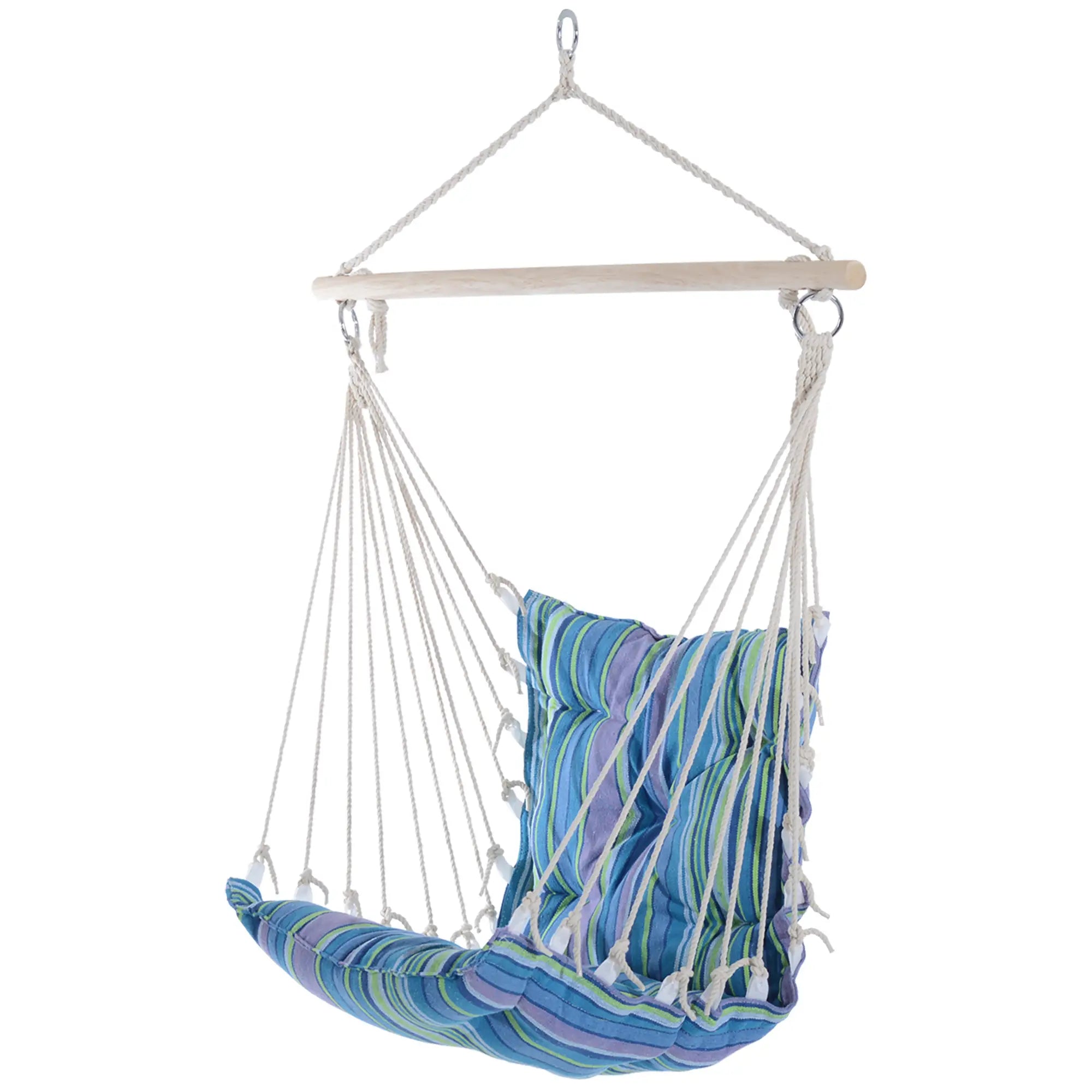 Portable Hanging Woven Hammock, Swing Chair, Outdoor Camping, Blue Hammock Swings at Gallery Canada