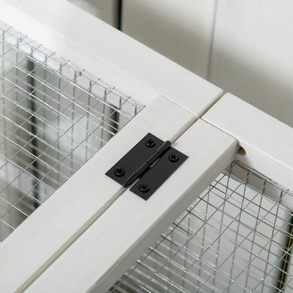 Rabbit Cage with Wheels, Ramp, Run, Tray, Indoor Outdoor Rabbit Hutch at Gallery Canada