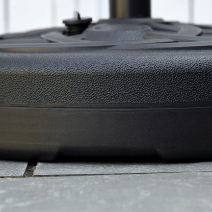 77 lb Heavy Duty Patio Umbrella Base, 22" Round, Black Umbrella Bases at Gallery Canada