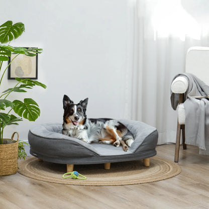 Pet Sofa Bed for Large Dogs, Removable Washable Cover, Anti-Slip Pads, Grey Dog Sofas at Gallery Canada