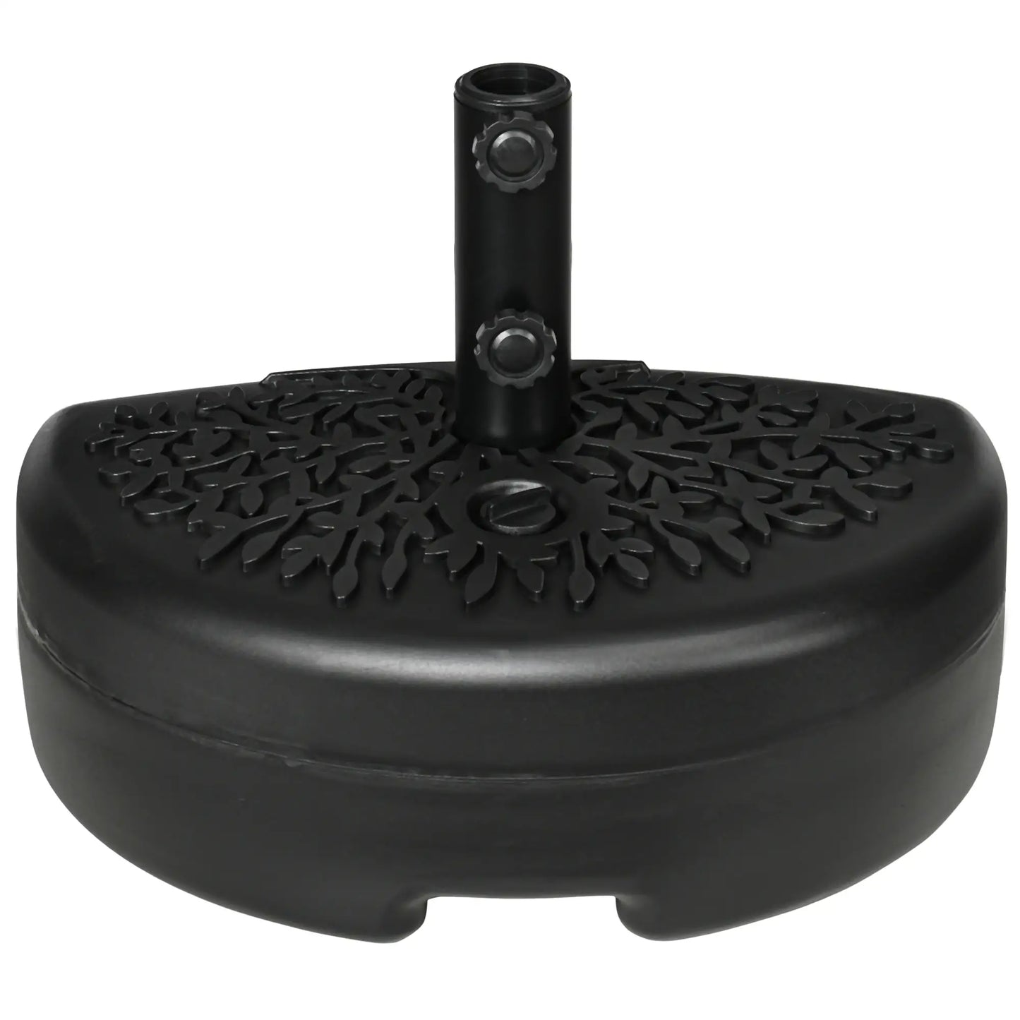 Half Round Umbrella Base, 40lb Water or 46lb Sand, Black Umbrella Bases at Gallery Canada