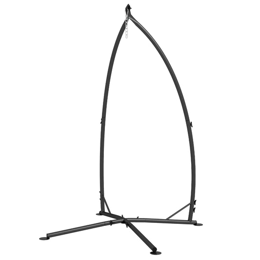 Heavy Duty Steel Hammock Chair Stand, Indoor Outdoor Use, Black Hammock Stands Black at Gallery Canada