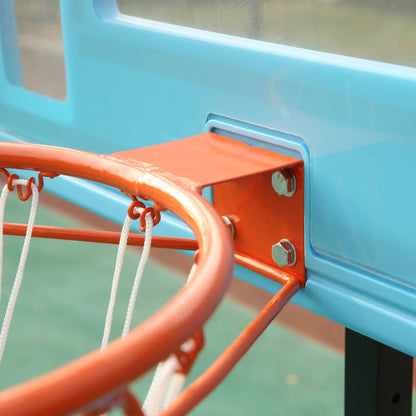 Adjustable Basketball Hoop Stand, 36.5"-48.5", Portable Goal System, Blue Basketball at Gallery Canada