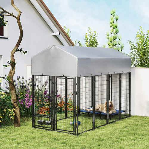 8' x 4' x 6' Outdoor Dog Kennel, Waterproof UV Resistant Cover