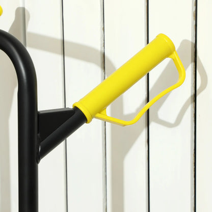 6-Wheels Stair Climber Cart, Foldable Steel, 264lbs Capacity, Yellow Folding Hand Trucks at Gallery Canada