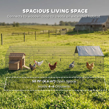Large Metal Chicken Coop, Water-Resistant Anti-UV Cover, 6 Doors Chicken Coops at Gallery Canada