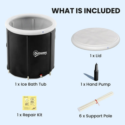 71 Gal Ice Bath Tub With Cover, Pump, Portable Inflatable Cold Plunge Outdoor Swimming Pools & Hot Tubs at Gallery Canada