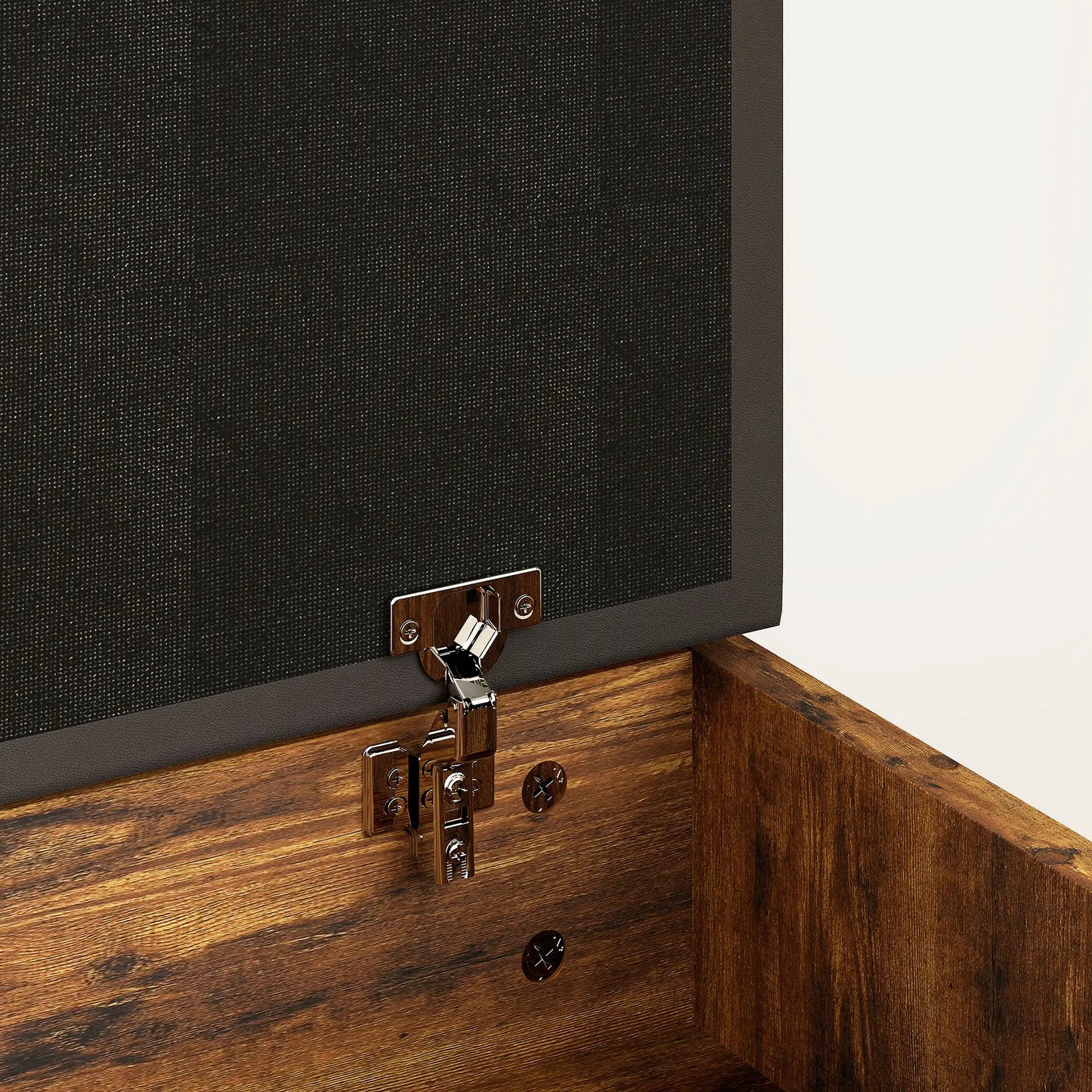 Shoe Bench with Padded Cushion, Hidden Storage, Rustic Brown Shoe Storage Cabinets & Racks at Gallery Canada