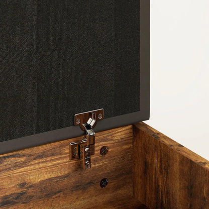 Shoe Bench with Padded Cushion, Hidden Storage, Rustic Brown Shoe Storage Cabinets & Racks at Gallery Canada