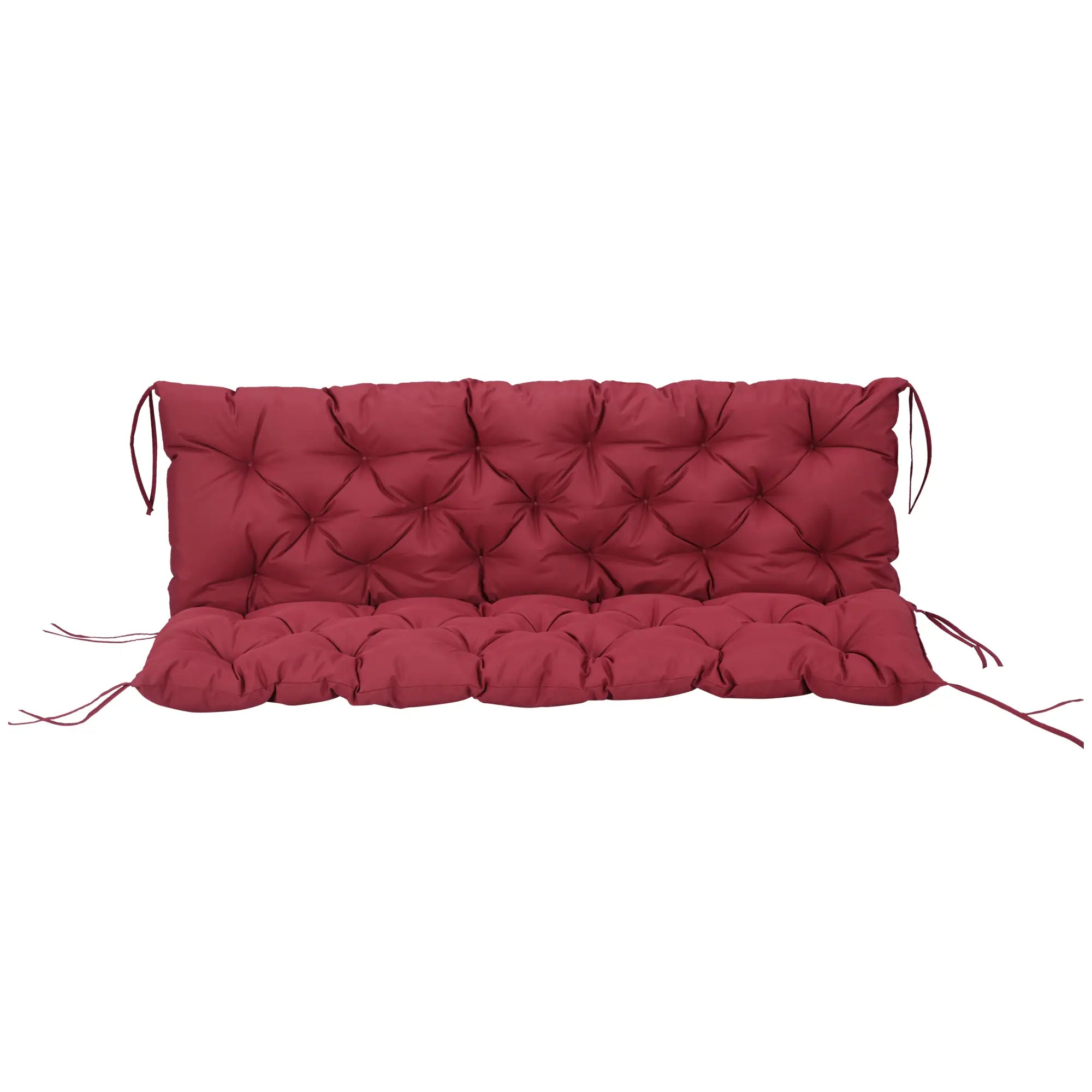 3 Seater Outdoor Swing Cushions, Backrest, Patio Furniture, Wine Red Patio Chair Cushions at Gallery Canada