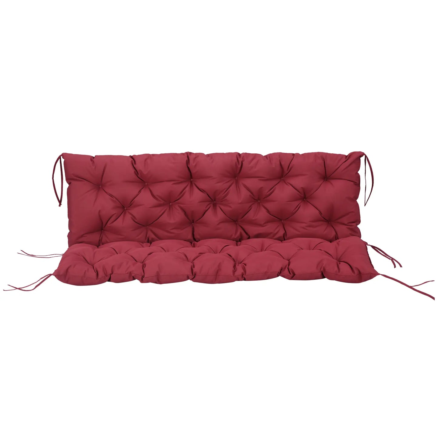 3 Seater Outdoor Swing Cushions, Backrest, Patio Furniture, Wine Red Patio Chair Cushions at Gallery Canada