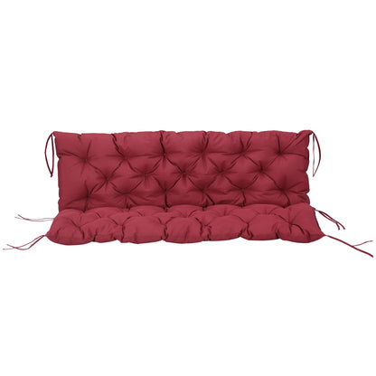 3 Seater Outdoor Swing Cushions, Backrest, Patio Furniture, Wine Red Patio Chair Cushions at Gallery Canada
