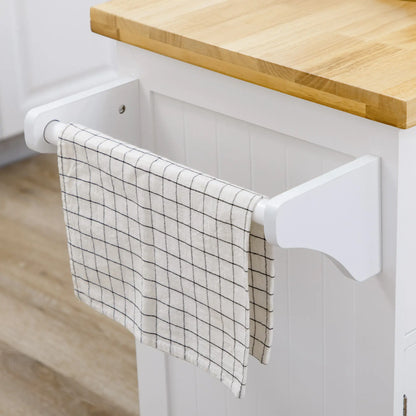 Rolling Kitchen Island with Storage, Drawer, Cabinets, Towel Rack Kitchen Islands & Kitchen Carts at Gallery Canada