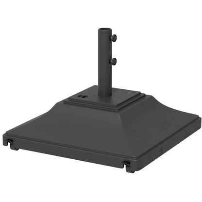 Square Umbrella Base With Wheels, 99 Lbs Water Or 132 Lbs Sand Filled, Black Umbrella Bases at Gallery Canada