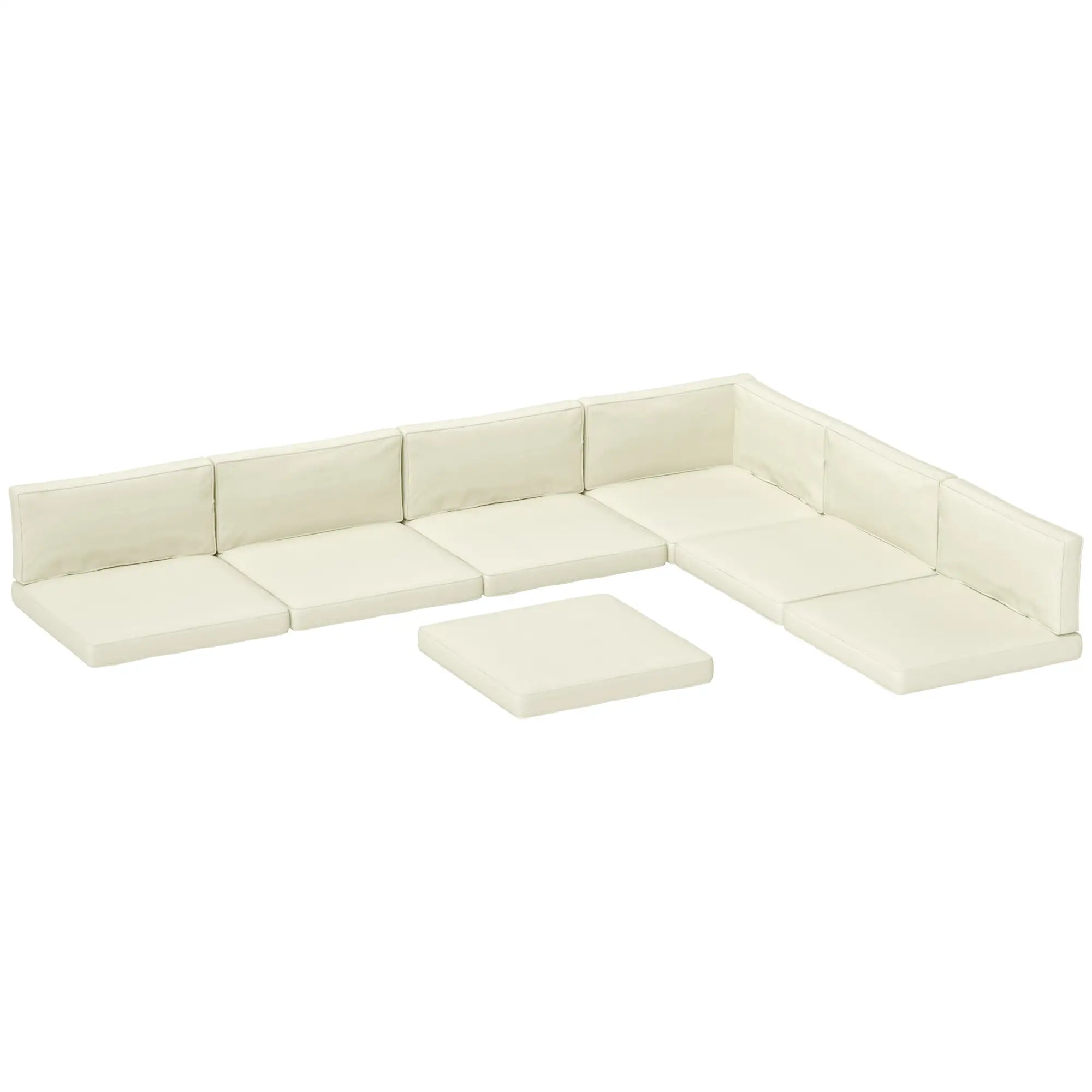 Replacement Cushions for Rattan Furniture, 14 Piece, Cream Patio Chair Cushions at Gallery Canada
