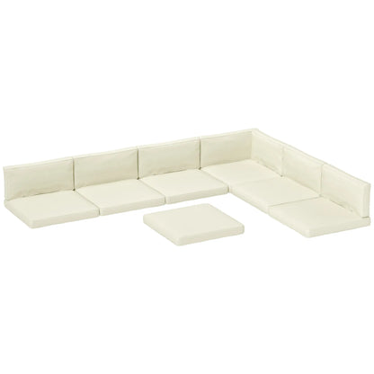 Replacement Cushions for Rattan Furniture, 14 Piece, Cream Patio Chair Cushions at Gallery Canada