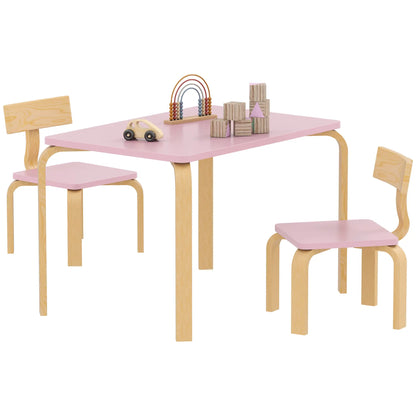 Kids Table and 2 Chair Set, Multi-Activity Furniture, Pink Kids Table Sets at Gallery Canada