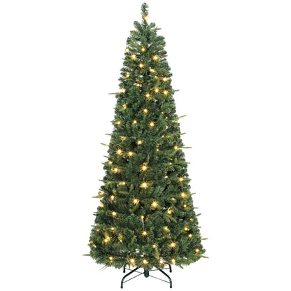 6 ft Prelit Pop Up Christmas Tree, Collapsible Artificial with Metal Stand, Green Pre Lit Christmas Trees at Gallery Canada