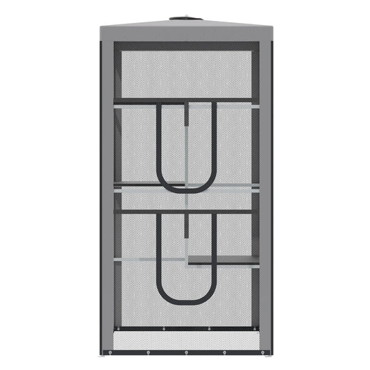 79" Cat Cage, Large Outdoor Kitten House, Indoor Pet Kennel, Grey Outdoor Cat Enclosures Grey, White and Black at Gallery Canada
