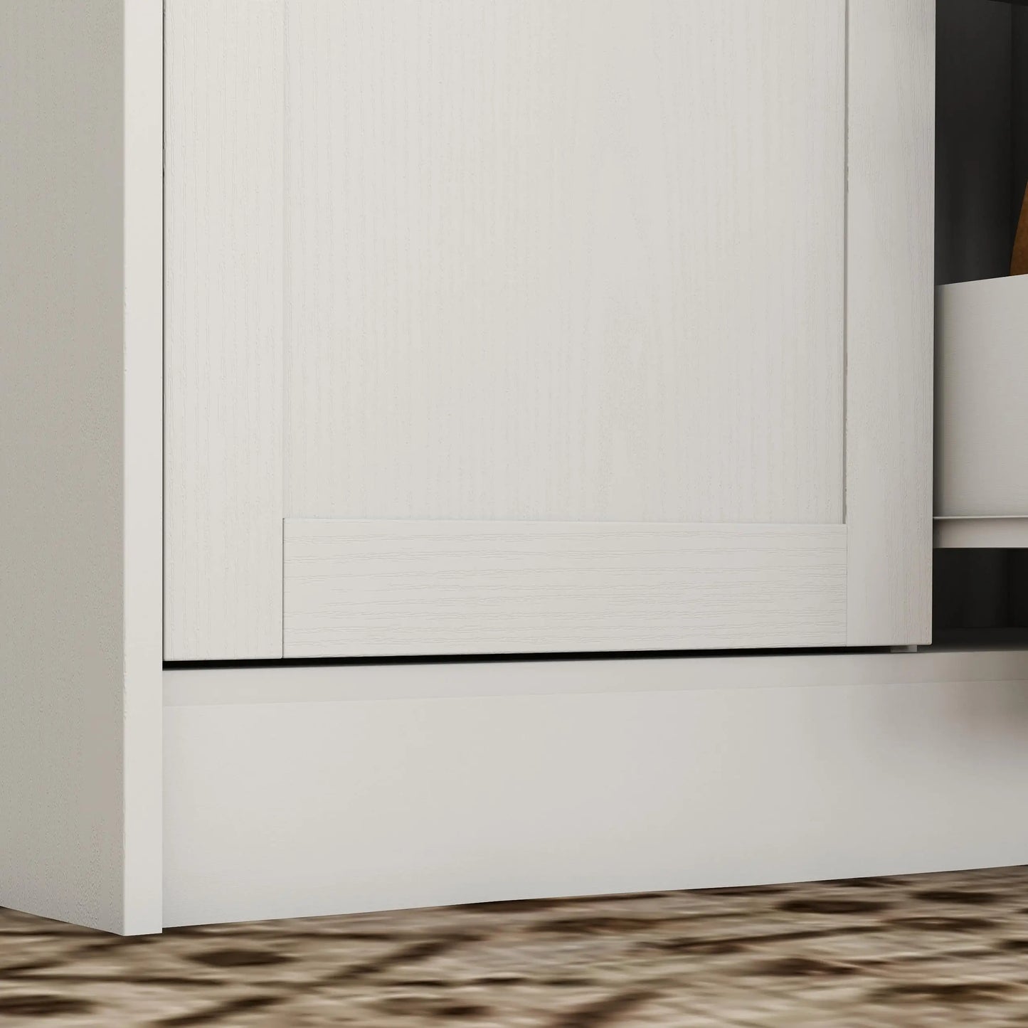 Kitchen Island with Storage, 3 Drawers, 2 Shelves, White Kitchen Islands & Kitchen Carts at Gallery Canada