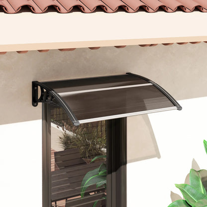 Window Awning Door Canopy, 30" X 50", Brown Door Awnings at Gallery Canada