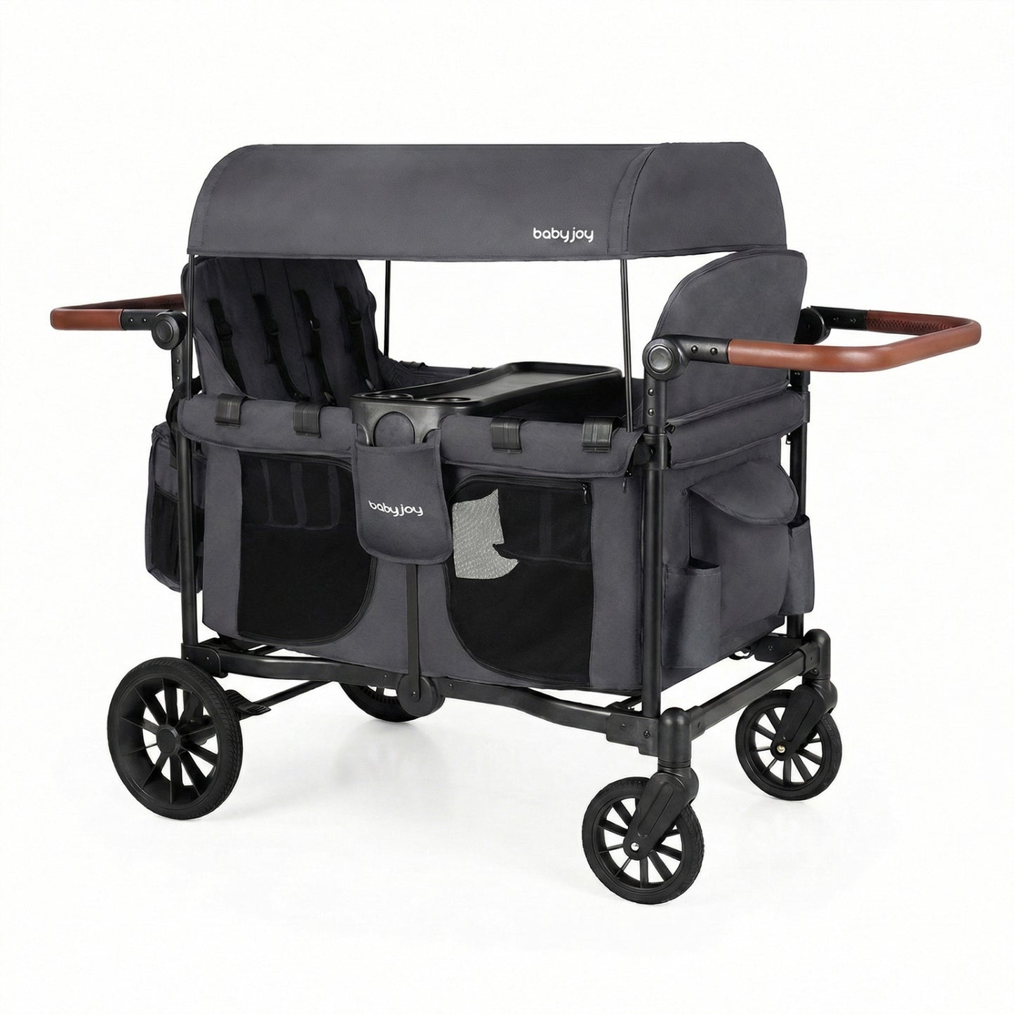 Foldable 4-Seater Wagon Stroller, Gray Baby Strollers at Gallery Canada