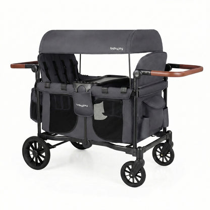 Foldable 4-Seater Wagon Stroller, Gray Baby Strollers at Gallery Canada
