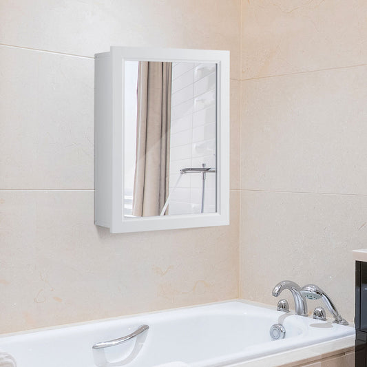 Wall Mounted Adjustable Medicine Cabinet, White Wall Cabinets White at Gallery Canada