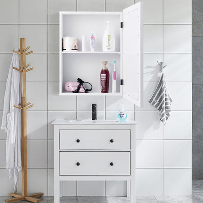 Wall Mounted Adjustable Medicine Cabinet, White Wall Cabinets at Gallery Canada