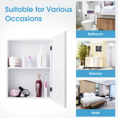 Wall Mounted Adjustable Medicine Cabinet, White Wall Cabinets at Gallery Canada