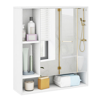 Wall Mounted Bathroom Cabinet, Single Door Mirror, White Wall Cabinets at Gallery Canada