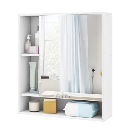 Wall Mounted Bathroom Cabinet, Single Door Mirror, White Wall Cabinets at Gallery Canada