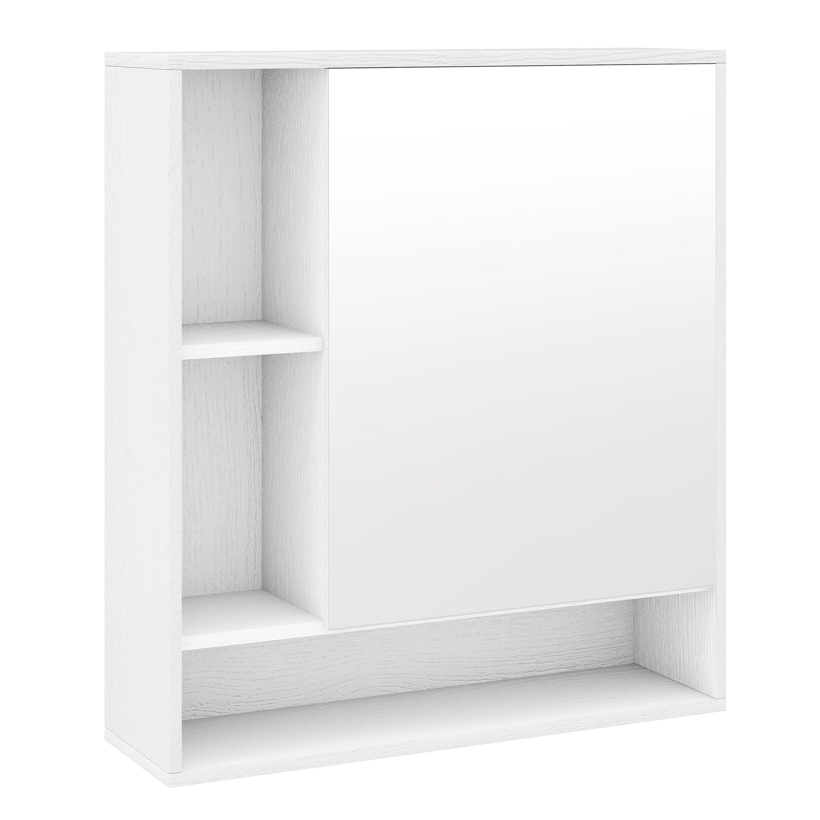 Wall Mounted Bathroom Cabinet, Single Door Mirror, White Wall Cabinets White at Gallery Canada