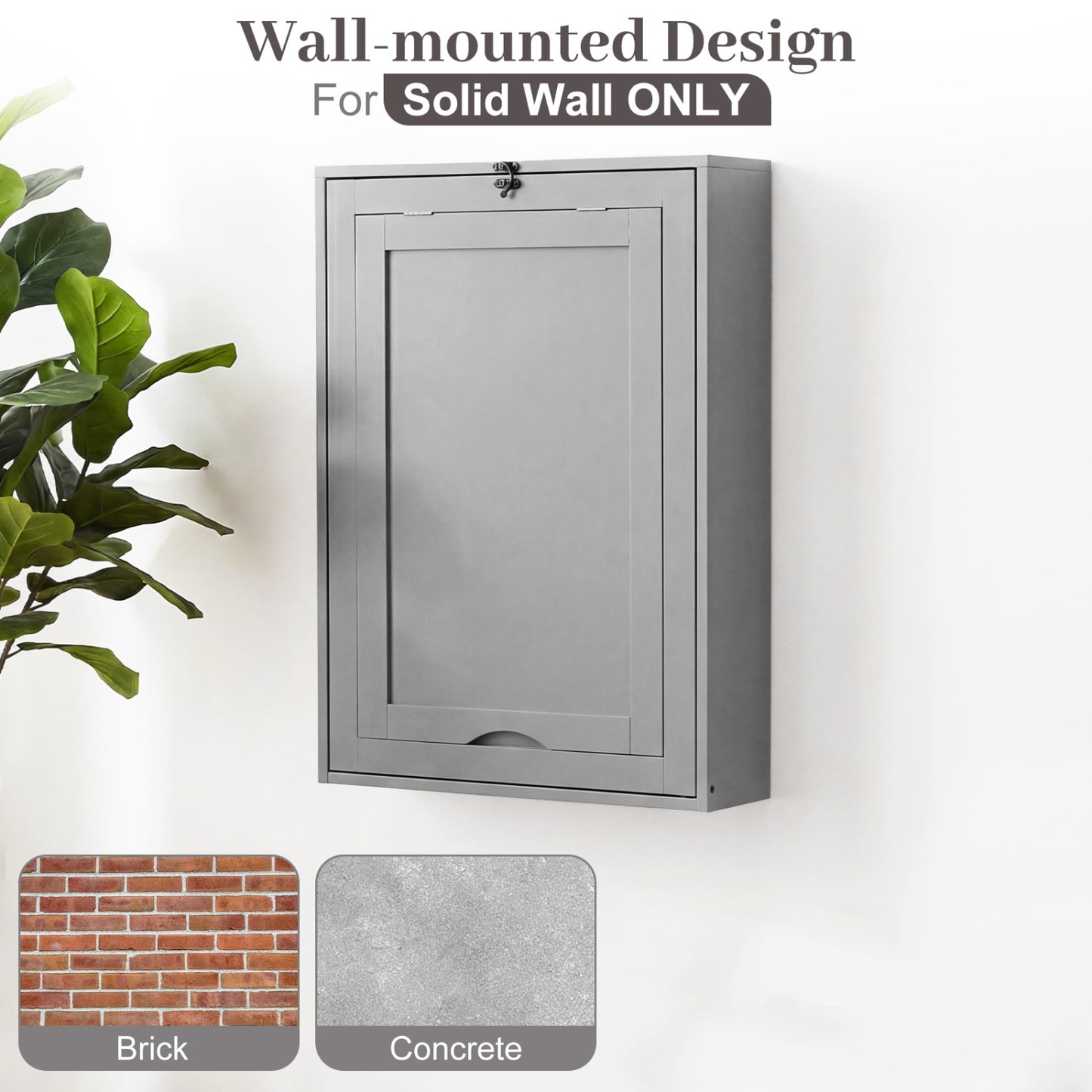 Wall Mounted Fold Out Floating Desk, Gray Laptop Tables & Printer Stands at Gallery Canada