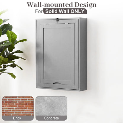 Wall Mounted Fold Out Floating Desk, Gray Laptop Tables & Printer Stands at Gallery Canada