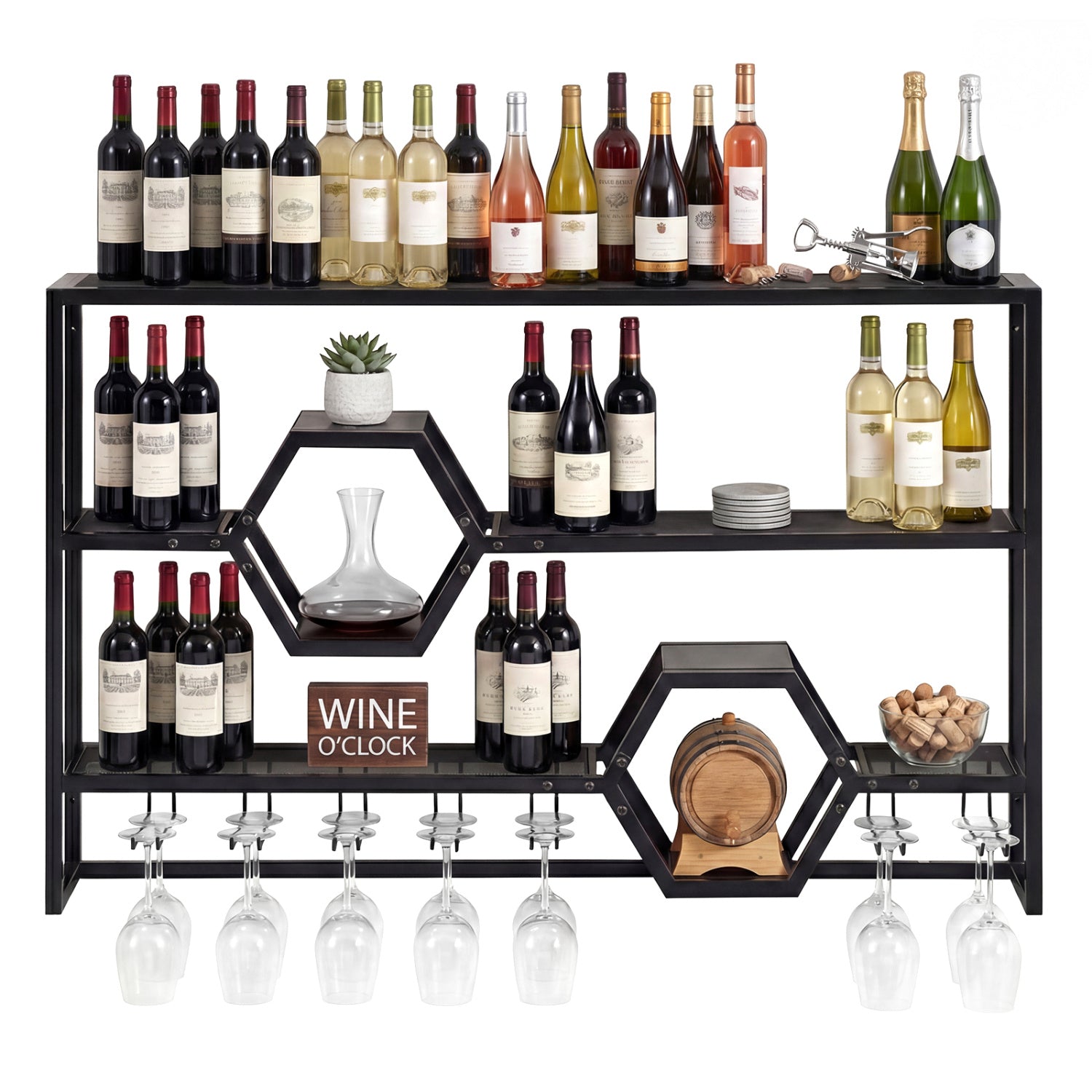 Wall Mounted Wine Rack 47