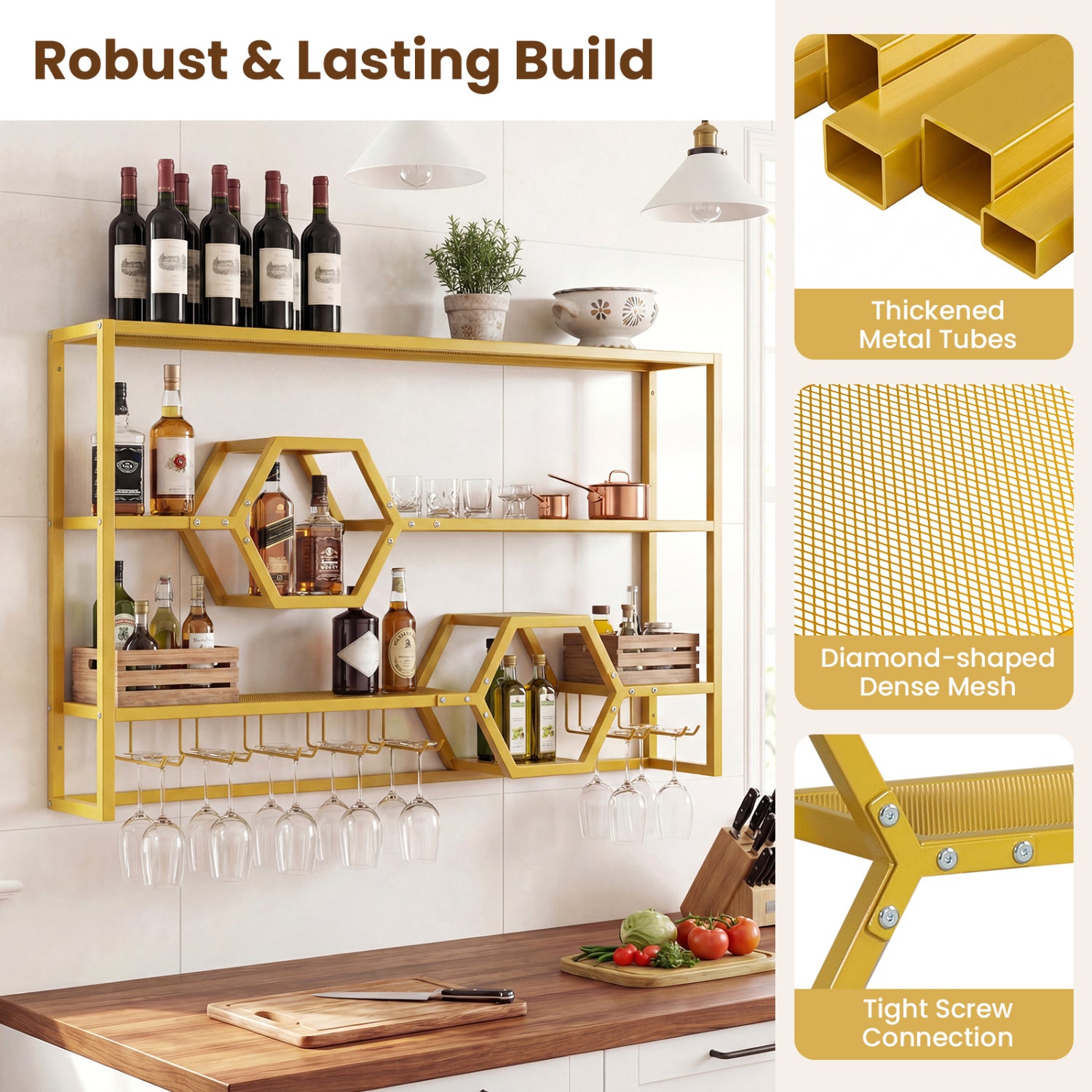 Wall Mounted Wine Rack 47