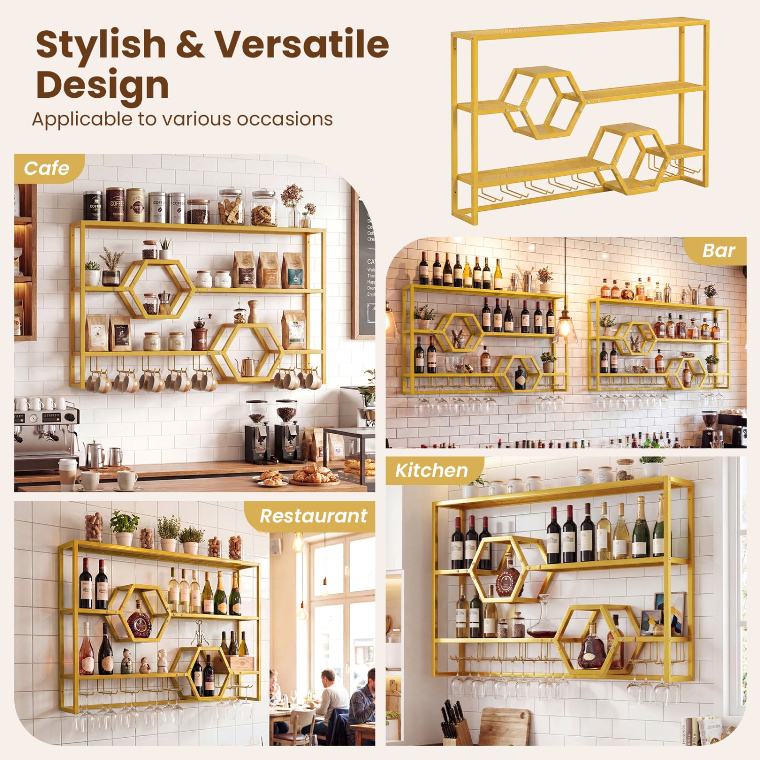 Wall Mounted Wine Rack 47