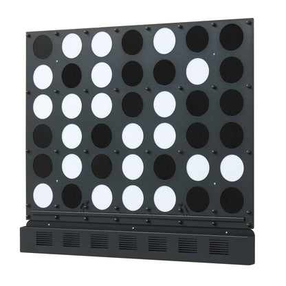 Jeu géant de Puissance 4 mural, disques en acrylique, noir