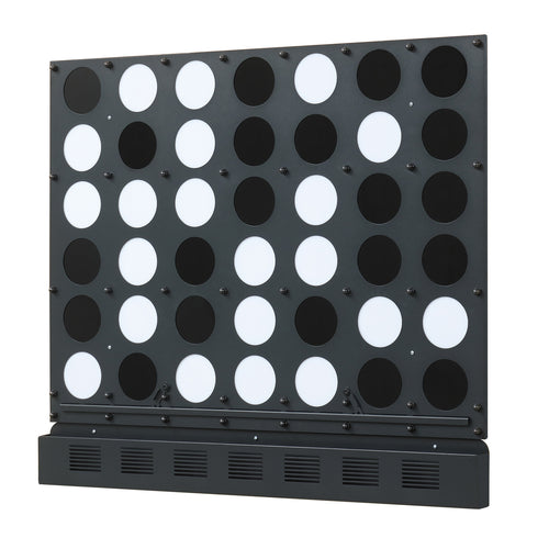 Wall-Mounted Jumbo 4-in-a-Row Game, Acrylic Discs, Black
