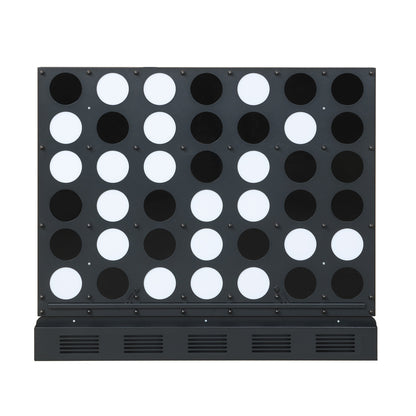 Wall-Mounted Connect-4 Game, Metal, Acrylic Discs, Black