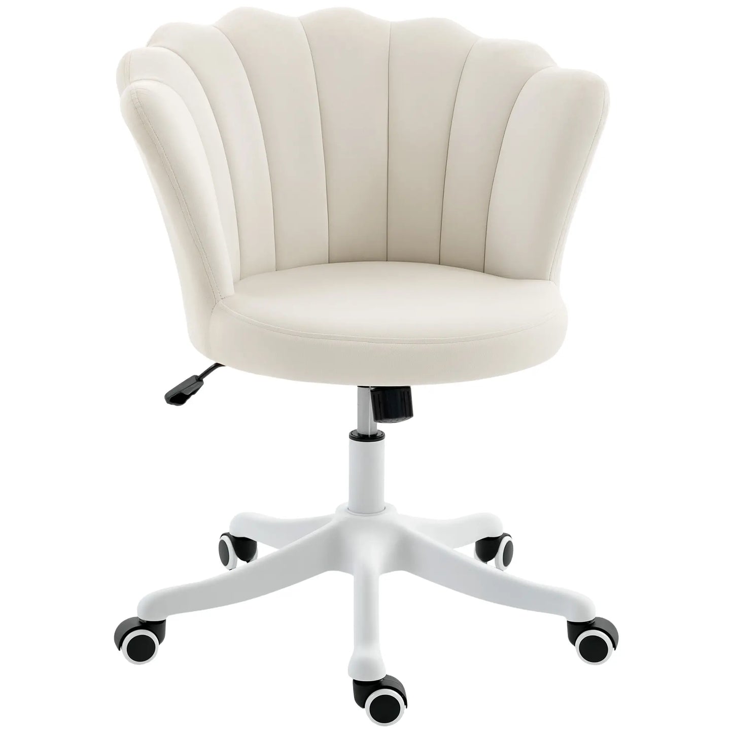 Armless Swivel Desk Chair, Adjustable Height, Cream Task Chairs Cream, White at Gallery Canada
